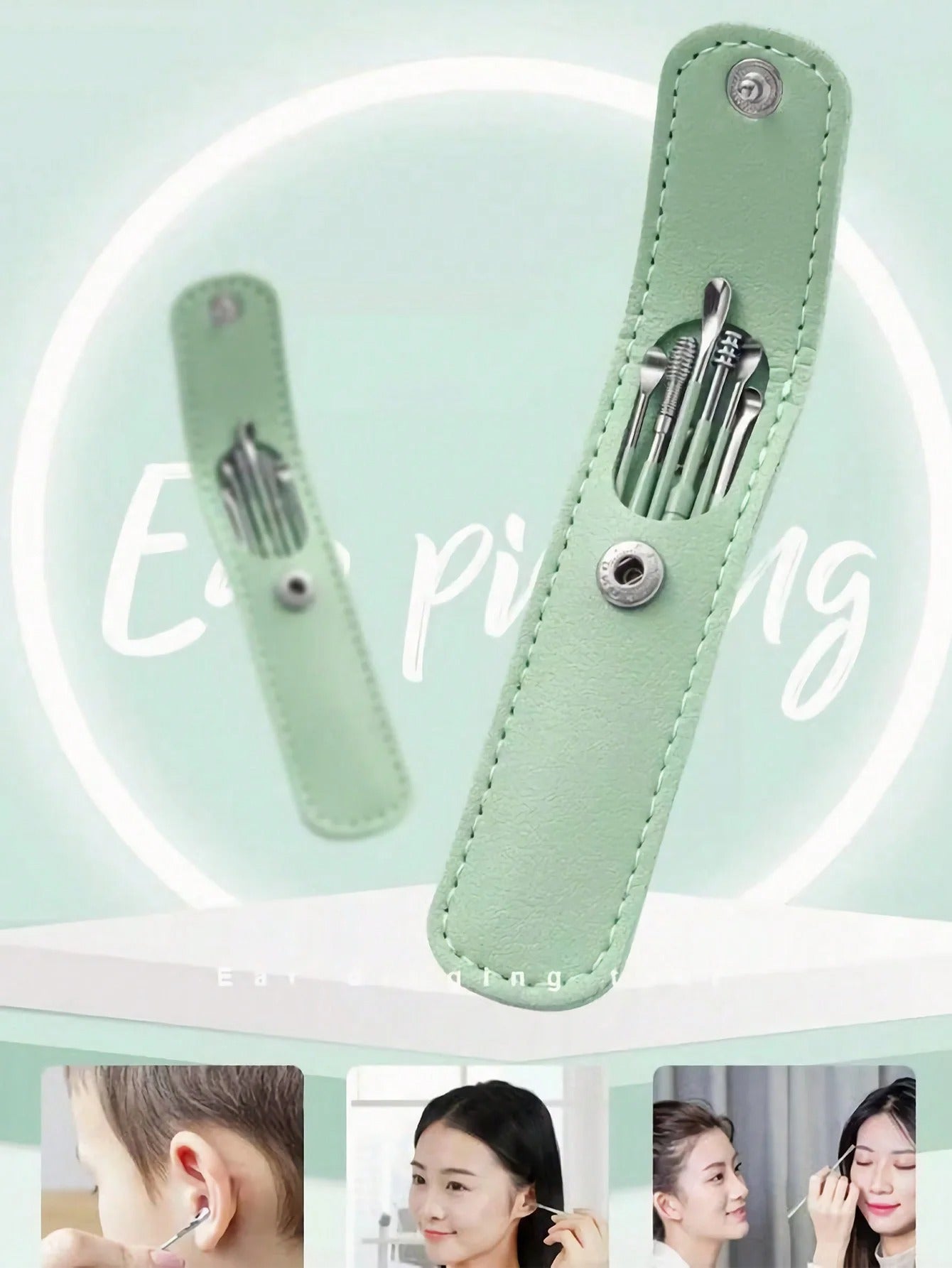 Ear Cleaning Tool Pick Kit + storage bag.
